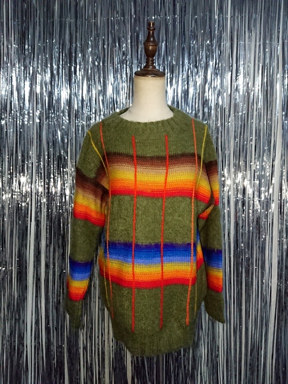 Vintage 1980s Kansai Yamamoto Rainbow Proud Knitwe
