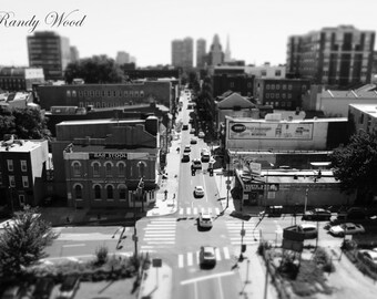 Calles de Philadelphia fotografía - pared fina arte - blanco y negro - arte urbano