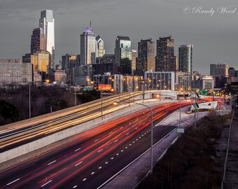Hora de acometidas en Philadelphia - Philadelphia fotografía - arte de la fina pared - paisaje urbano