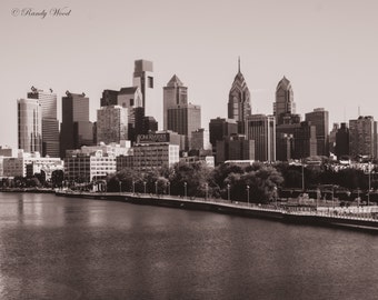 Philadelphia Skyline - arte de la fina pared - Philadelphia fotografía - arte urbano