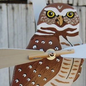 Burrowing Owl Whirligig (new design) - uniquely designed to to resemble your most loved birds and other critters.
