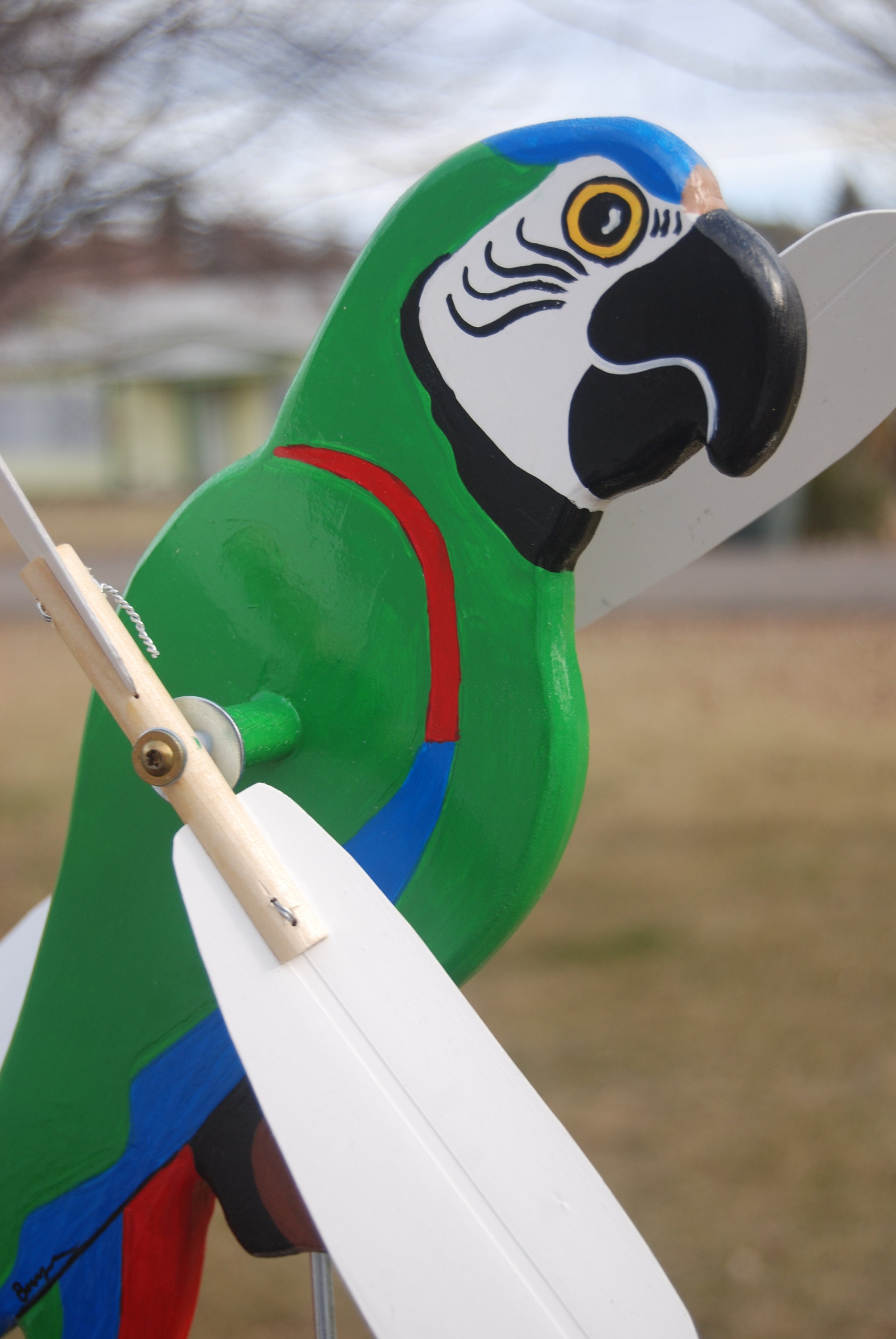 重度のコンゴウインコの回転 - Etsy 日本