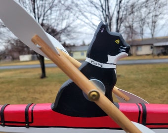 Cat Kayak Whirligig - custom made to order