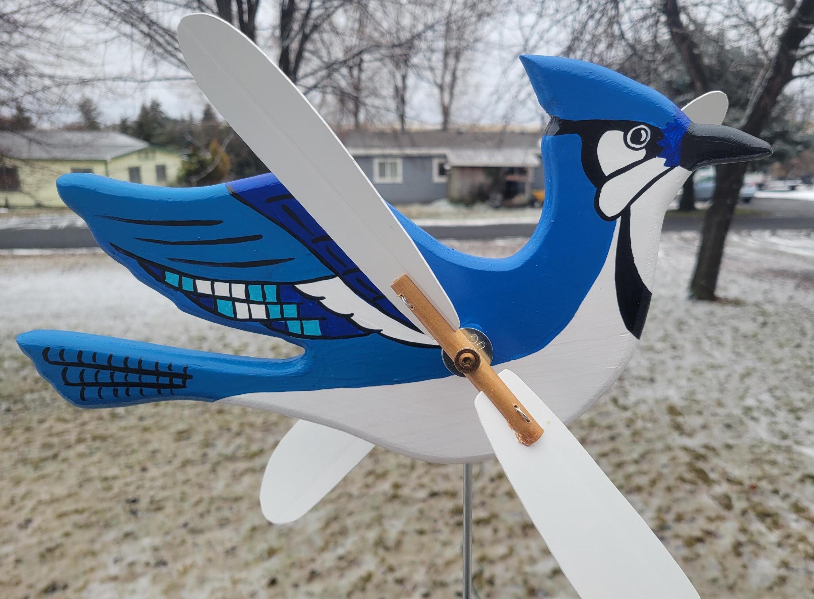 Blue Jay Whirligig - Etsy