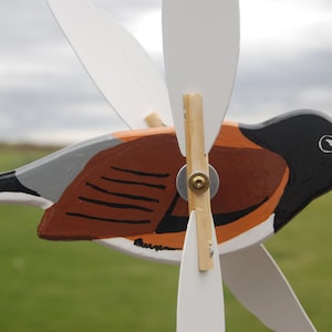 Junco (Oregon or Black-Eyed) Whirligig - uniquely designed to to resemble your most loved birds and other critters.