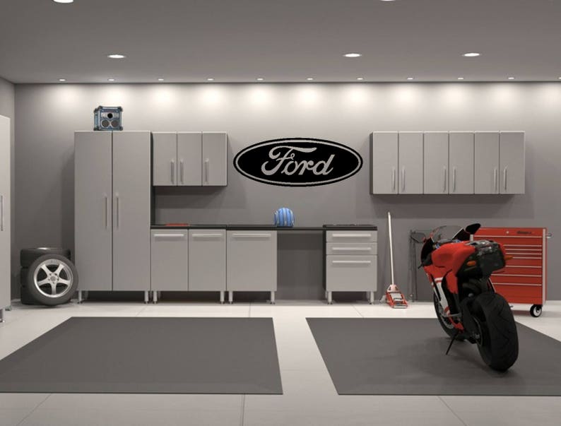 Ford Emblem Garage Interior Wall Decal Sticker Etsy