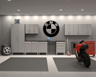 BMW Emblem Garage Interior Wall Decal Sticker