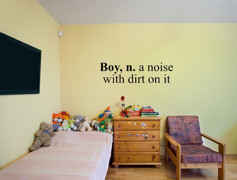Boy Definition Boys Wall Decal Etsy