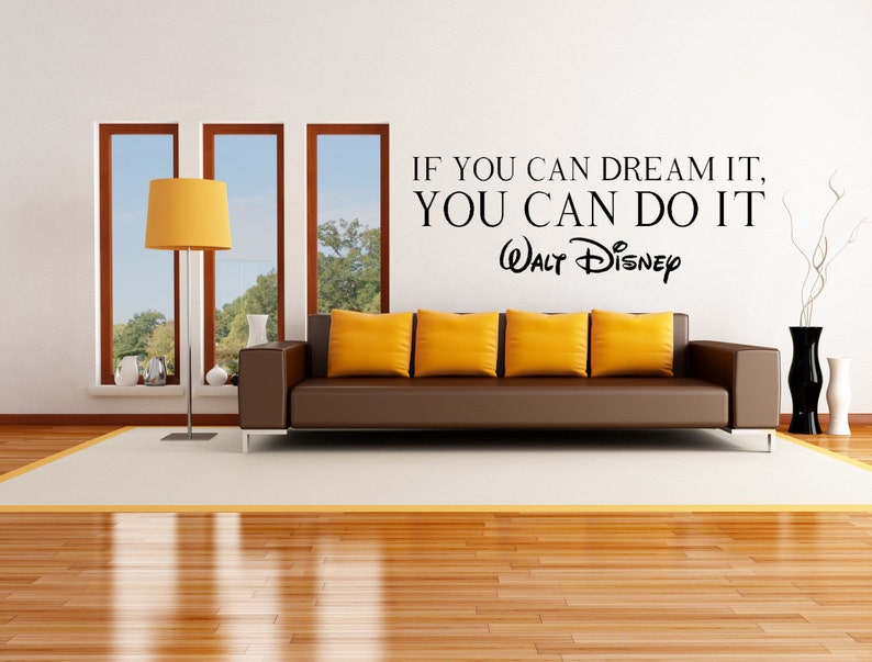 Walt Disney Famous Quote Wall Decal Etsy