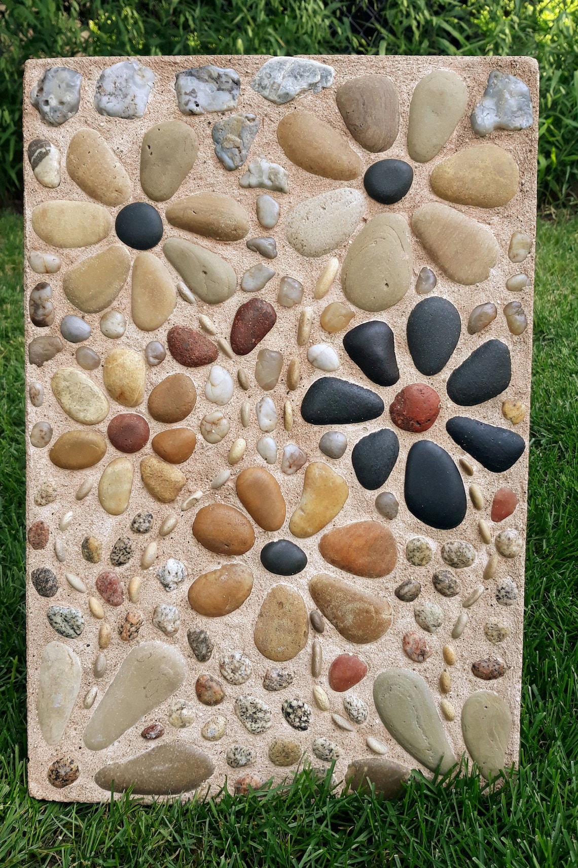 Mosaic Paver Stepping Stone Garden Art Yard art Etsy