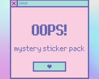 OOPS! Mystery Sticker Pack | Kawaii | Pastel Aesthetic | Kiss Cut Stickers | Die Cut Stickers