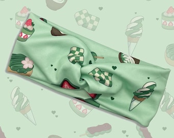 Matcha Dreams Knot Headband | Kawaii | Headwrap