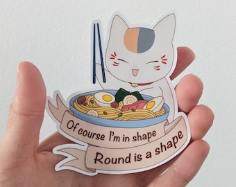 Calico Cat Die Cut Sticker | Anime | Food Art