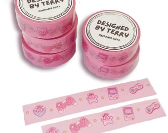 Gamer Girl Washi Tape 1.5cm | Bujo Stickers | Stationery | Bullet Journal