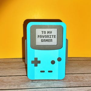 Cartão pop-up de videogame retrô