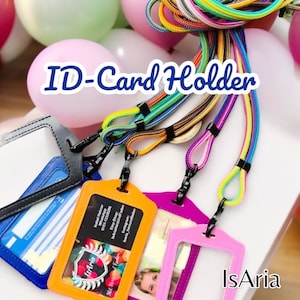 Ausweishalter - Lanyard, Farbwahl-Schlüsselband -Busfahrkartenhalter, Schulkind,Schulanfang-, Geschenk Einschulung, Messeausweis, Stechkarte