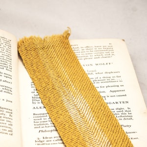 Cashmere and Cotton Hand Woven Hand Ikat Dyed Chevron bookmark