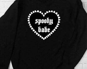Sudadera de cuello redondo de Spooky Babe