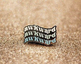 Pin de esmalte incómodo incómodo