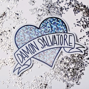 Damon Salvatore Herzaufkleber