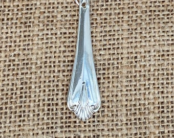 Beautiful recycled antique solid silver pendant , inc sterling silver chain