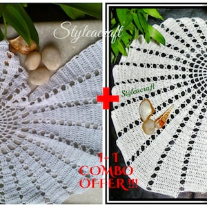 Magnificent Shell Doiles Fractal TWO Patterns 1 + 1 COMBO