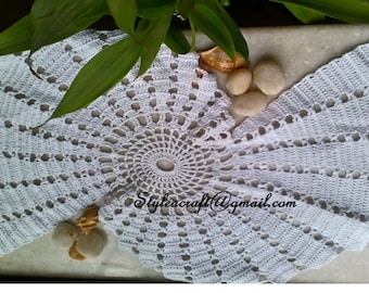 Magnificent Shell Doily Spiral Fractal Pattern