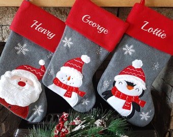 Personalised Embroidered Christmas Stockings