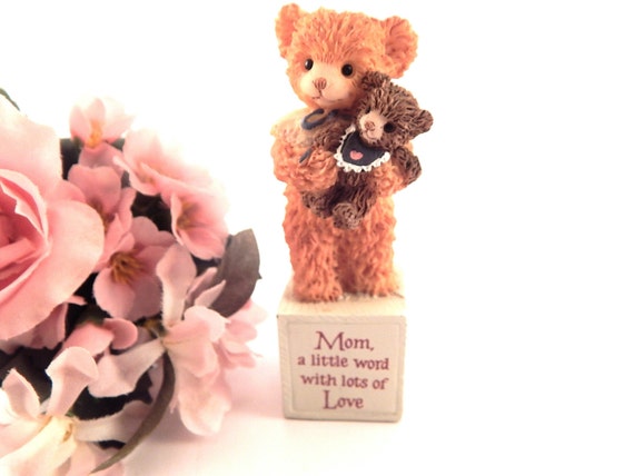 mom and baby teddy bear