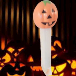 Pumpkin PEZ Candy Dispenser Glow in the Dark White Orange Jack O Lantern Halloween Collectible Toy Made in Hungary