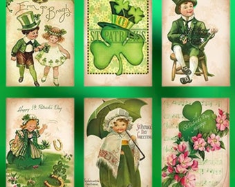 St Patricks Day Blank Greeting Cards Irish Green Envelope New Vintage Reproductions Children Sayings Scene Notecards Papercrafts Party Decor