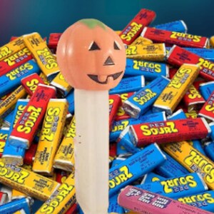 Pumpkin PEZ Candy Dispenser Glow in the Dark White Orange Jack O Lantern Halloween Collectible Toy Made in Hungary image 8