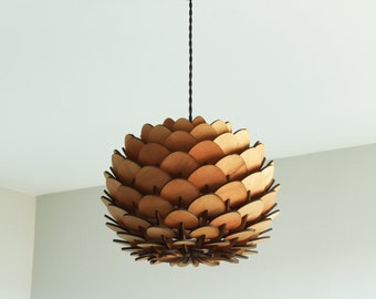 30cm designer wooden pendant light