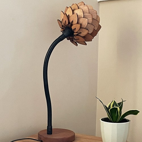 Driftwood Edison Lamp Bedside Lamp Night Wood Lamp Vintage Etsy