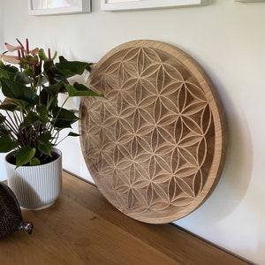 wooden flower of life / flower of life 54CM / sacred geometry / large format / well-being / zen