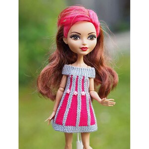 vestidos de crochet para muñecas