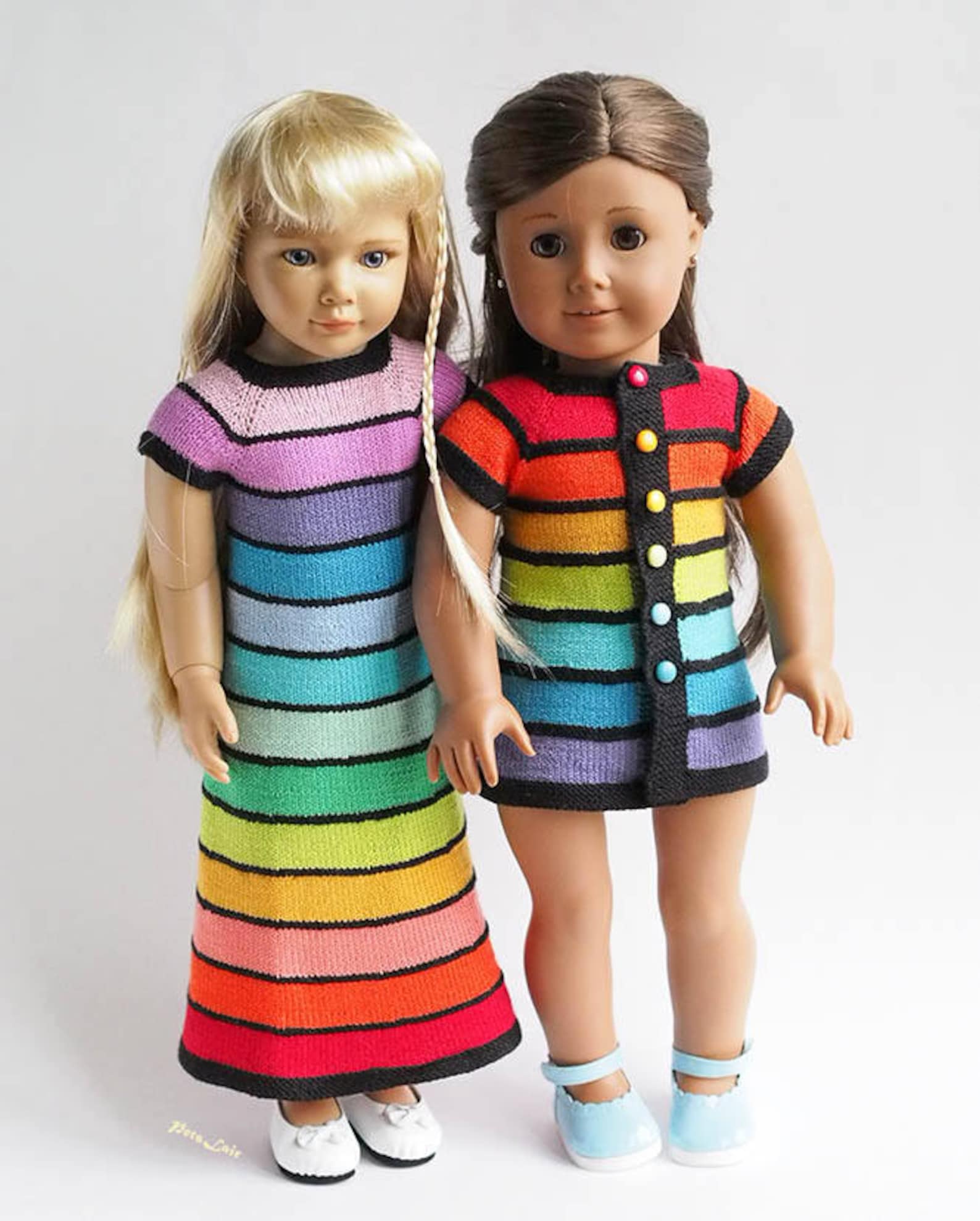 Journey girls doll clothes AG Doll Rainbow dress maxi 18 In Etsy