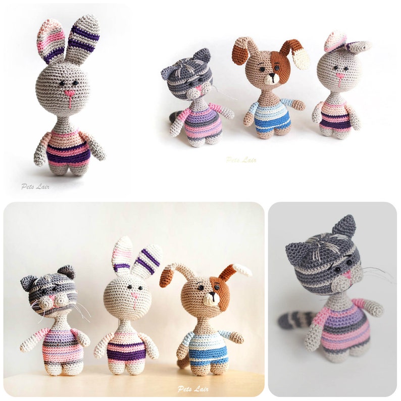 Spanish crochet tutorial Amigurumi Pattern Set Includes PDF Etsy