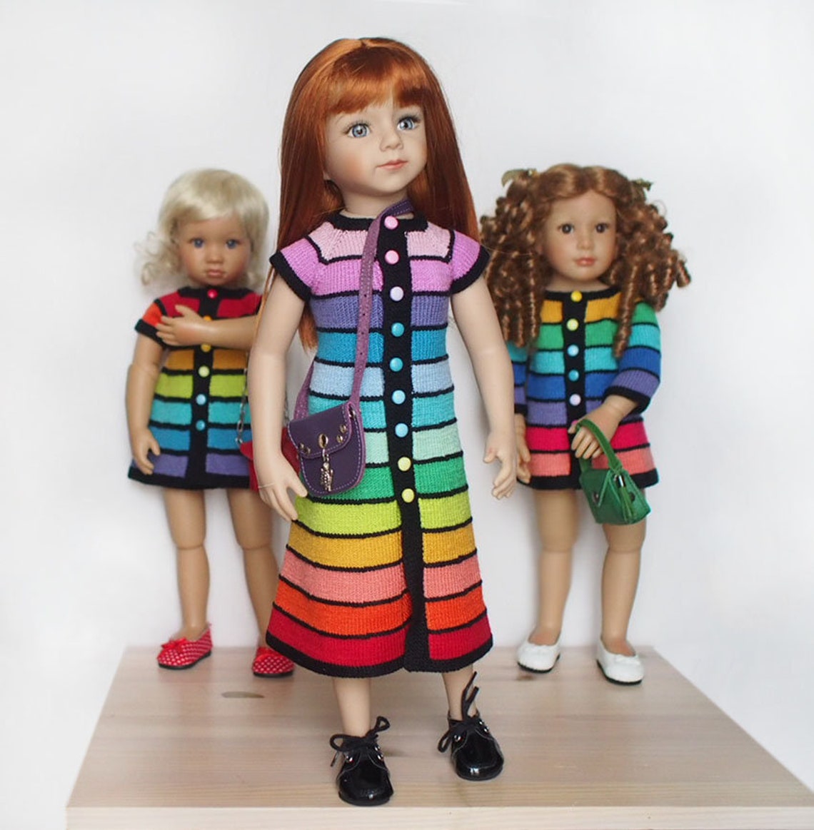 Journey girls doll clothes AG Doll Rainbow dress maxi 18 In Etsy