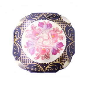 Painted Floral Brooch