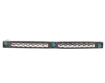 Sterling Filigree Bar Pin