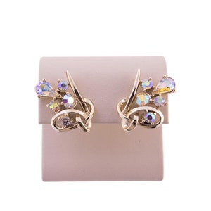 Coro Aurora Borealis Spray Earrings