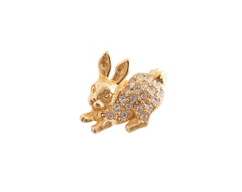 Avon Rhinestone Bunny Pin