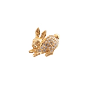 Avon Rhinestone Bunny Pin