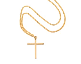 Gold Plated Cross Necklace