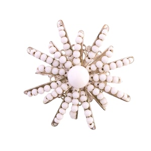 Miriam Haskell Beaded Star Brooch