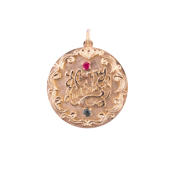 Happy Anniversary 14K Gold Charm