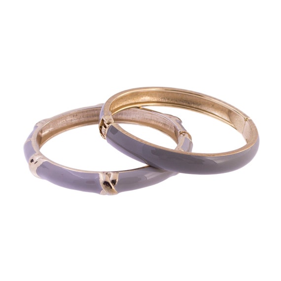 Sequin Gray Bangle Bracelet - image 1