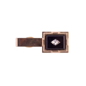 Black and Gold Plated Tie Clip
