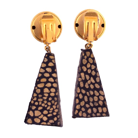 Fun Geometric Drop Earrings - image 3
